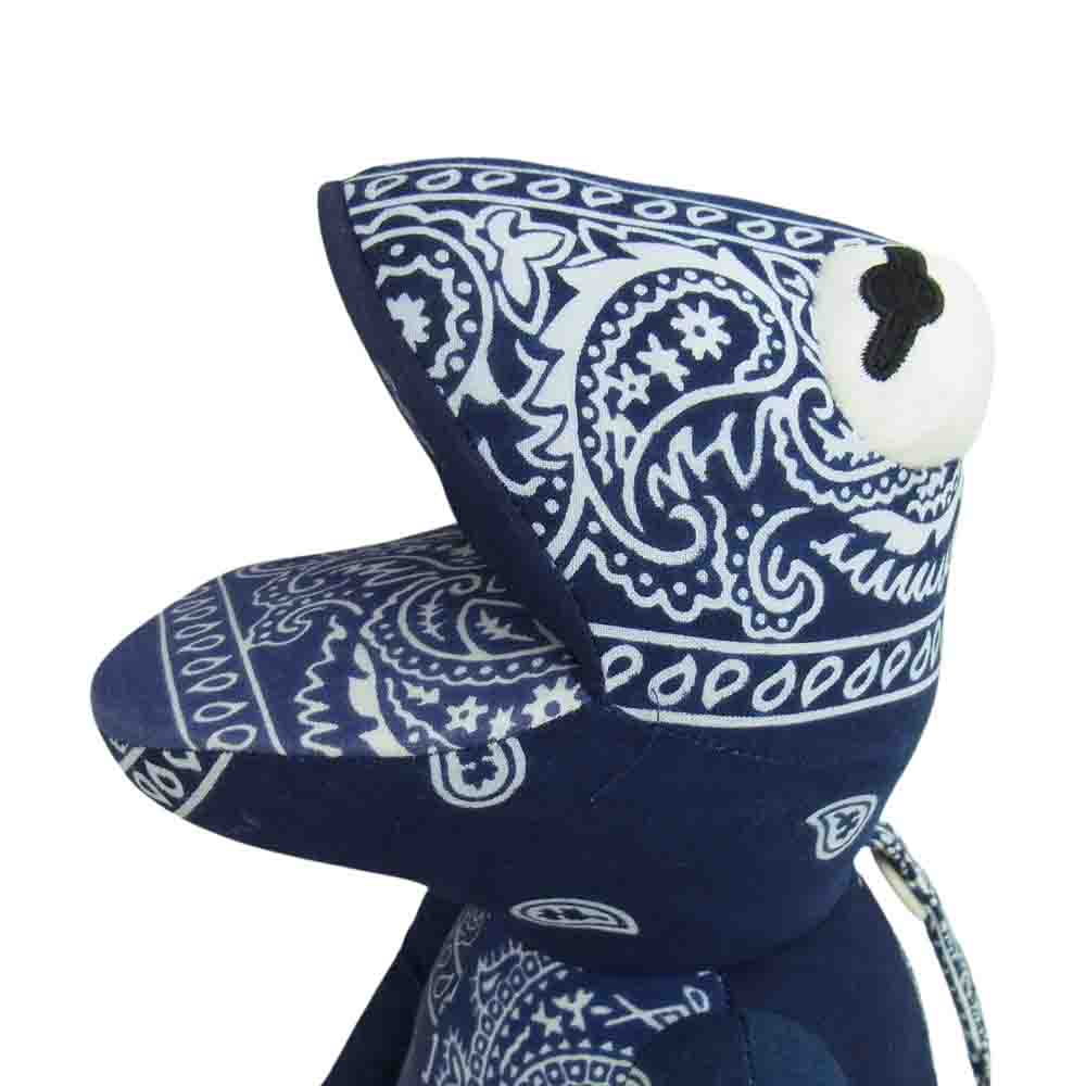 READY MADE レディメイド RE-CO-NV-00-00-17 FROG MAN フロッグマン バンダナ 再構築 ドール ブルー ネイビー系【美品】【中古】