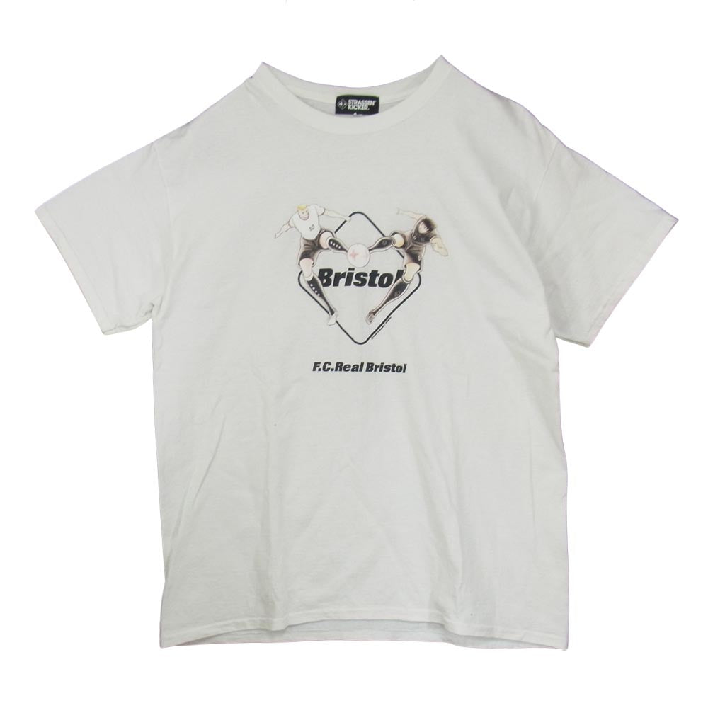 F.C.R.B. エフシーアールビー キャプテン翼 19AW FCRB-192134 STRASSENKICKER LUKAS HYUGA TWIN SHOOT TEE シュトラーセンキッカー ルーカス 日向 ツインシュート Tシャツ ホワイト系 L【中古】