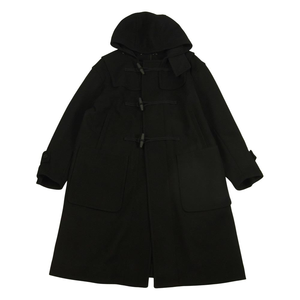 UNIQLO +J ユニクロ 21AW オーバーサイズ ダッフルコート ブラック系 S【美品】【中古】