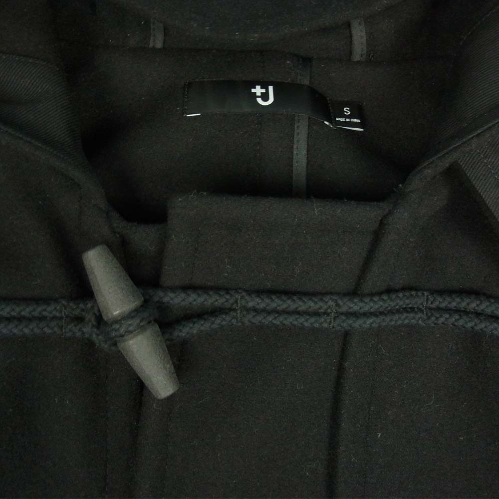 UNIQLO +J ユニクロ 21AW オーバーサイズ ダッフルコート ブラック系 S【美品】【中古】