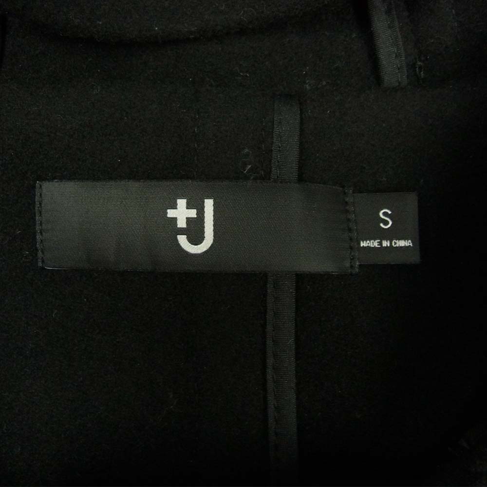 UNIQLO +J ユニクロ 21AW オーバーサイズ ダッフルコート ブラック系 S【美品】【中古】
