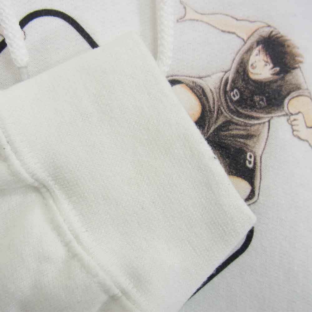 F.C.R.B. エフシーアールビー キャプテン翼 19AW FCRB-192133 STRASSENKICKER LUKAS HYUGA TWIN SHOOT HOODIE シュトラーセンキッカー ルーカス 日向 ツインシュート フーディー ホワイト系 M【中古】