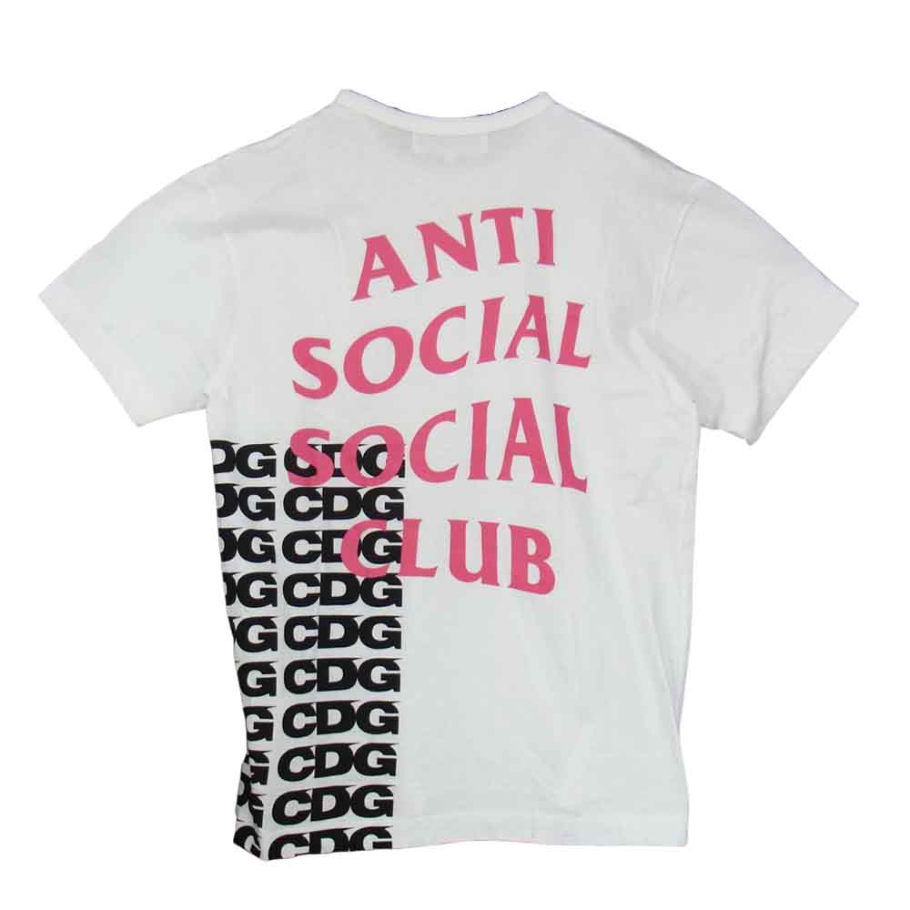 COMME des GARCONS コムデギャルソン 18SS CDG ASSC LOGO Tee SB-T005 Anti Social Social Club アンチソーシャルソーシャルクラブ 半袖 プリント Tシャツ ホワイト系 L【美品】【中古】