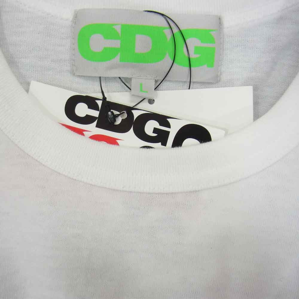 COMME des GARCONS コムデギャルソン GOOD DESIGN SHOP 18SS CDG OA-T008 ANTI SOCIAL SOCIAL CLUB アンチソーシャルソーシャルクラブ 半袖 プリント Tシャツ ホワイト系 L【新古品】【未使用】【中古】