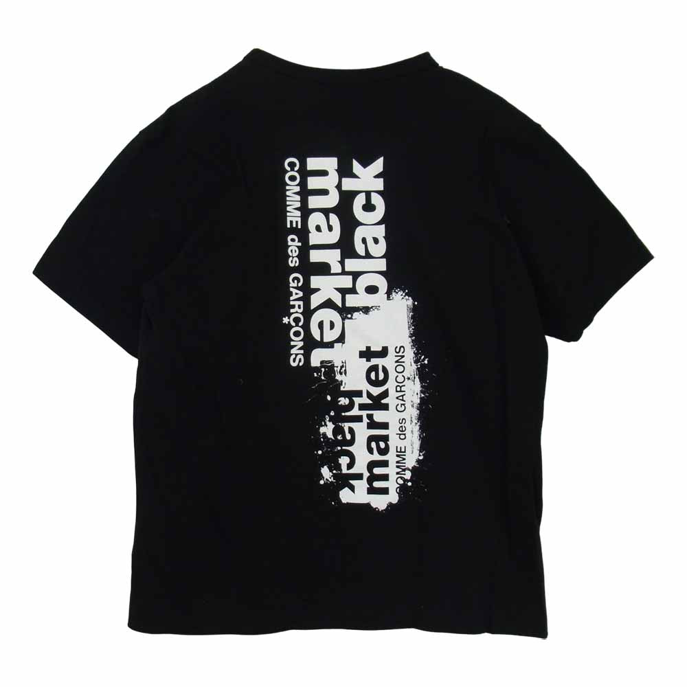 COMME des GARCONS コムデギャルソン Disney 19AW OD-T010 BLACK MARKET ブラックマーケット ディズニー ミッキーマウス グラフィック Tシャツ  ブラック系 XL【美品】【中古】