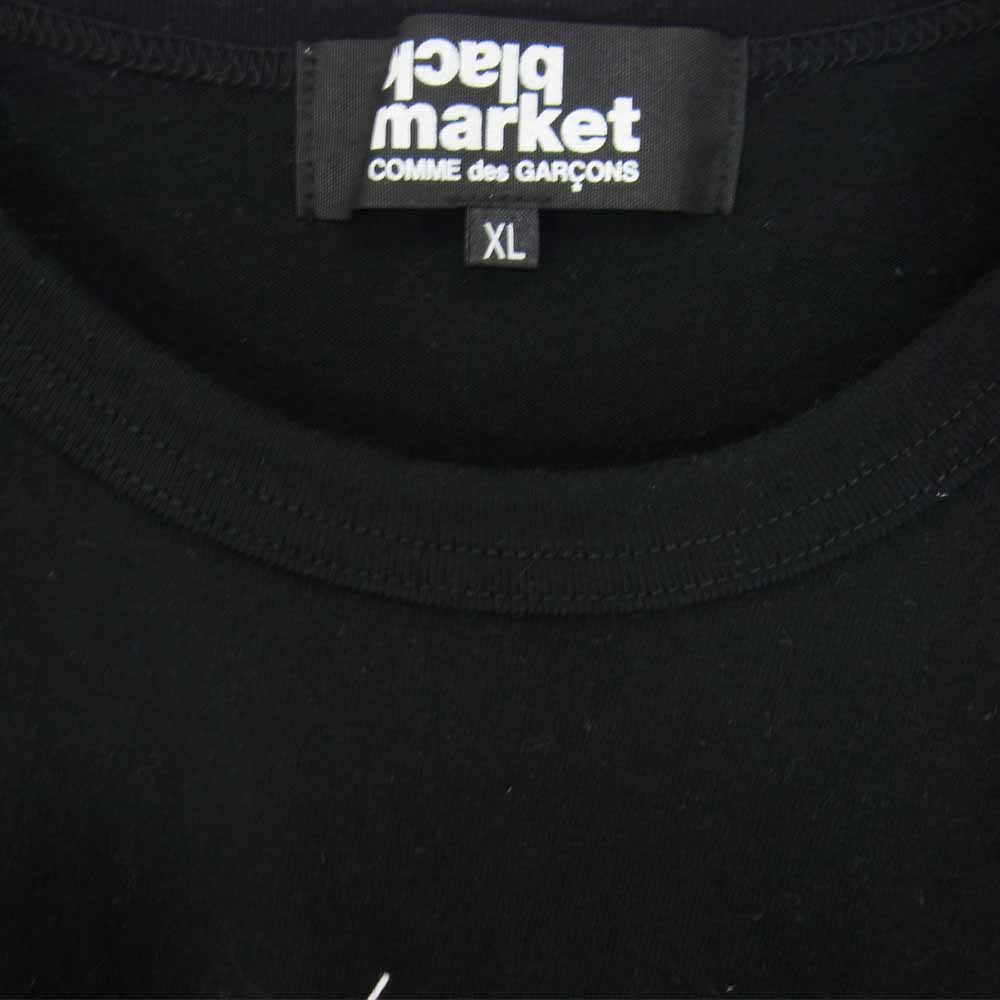 COMME des GARCONS コムデギャルソン Disney 19AW OD-T010 BLACK MARKET ブラックマーケット ディズニー ミッキーマウス グラフィック Tシャツ  ブラック系 XL【美品】【中古】