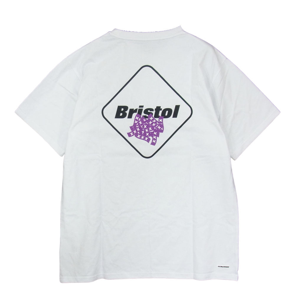F.C.R.B. エフシーアールビー 21SS FCRB-210120 AUTHENTIC TEAM TEE GOD SELECTION XXX ゴッドセレクション コラボ プリント Tシャツ ホワイト系 XL【新古品】【未使用】【中古】