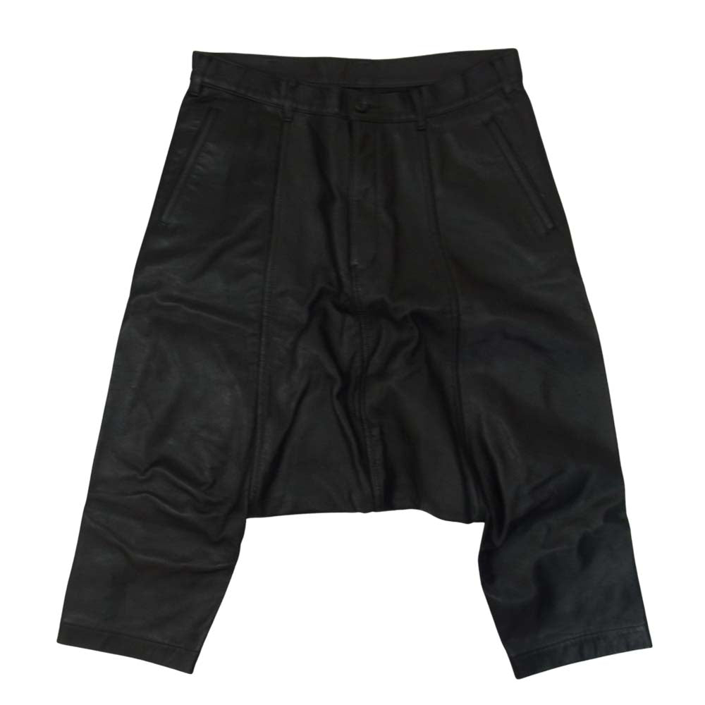 COMME des GARCONS コムデギャルソン HOMME PLUS オムプリュス 13AW PL-P062 カウスキン レザー サルエル パンツ ブラック系 L【美品】【中古】