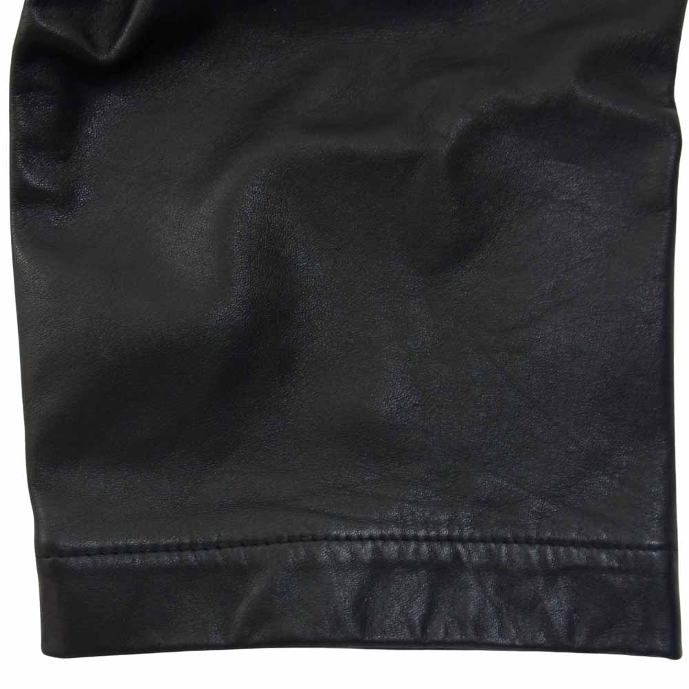 COMME des GARCONS コムデギャルソン HOMME PLUS オムプリュス 13AW PL-P062 カウスキン レザー サルエル パンツ ブラック系 L【美品】【中古】
