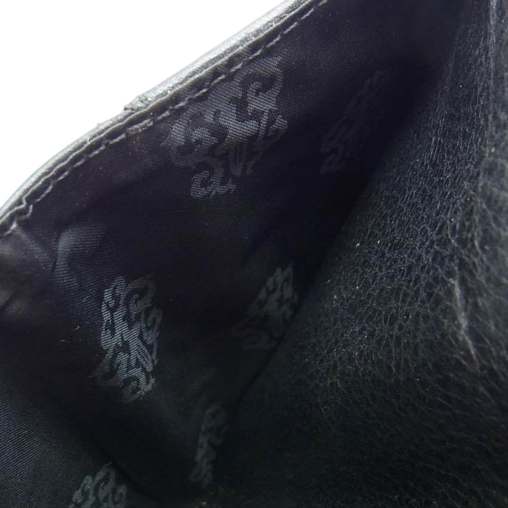 CHROME HEARTS クロムハーツ（原本無） WALLET WAVE MINI ウェーブウォレット ミニ  ブラック系【中古】