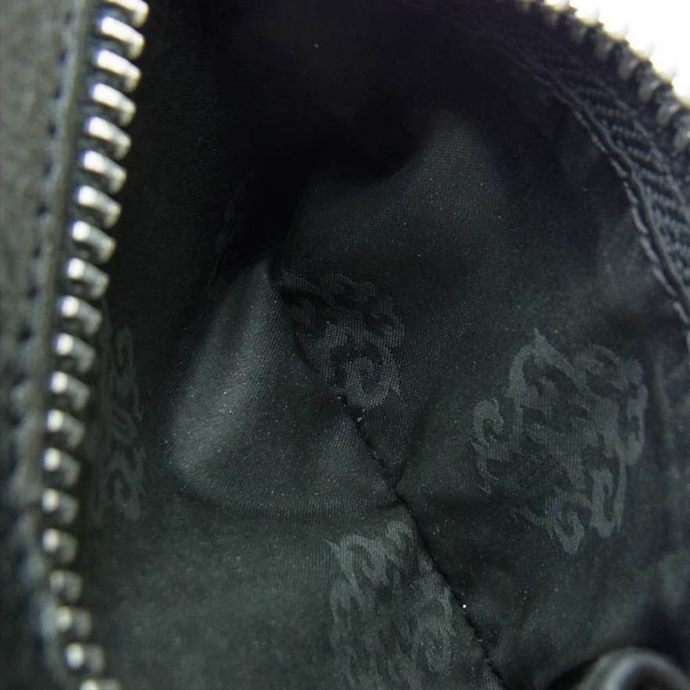 CHROME HEARTS クロムハーツ（原本無） WALLET WAVE MINI ウェーブウォレット ミニ  ブラック系【中古】