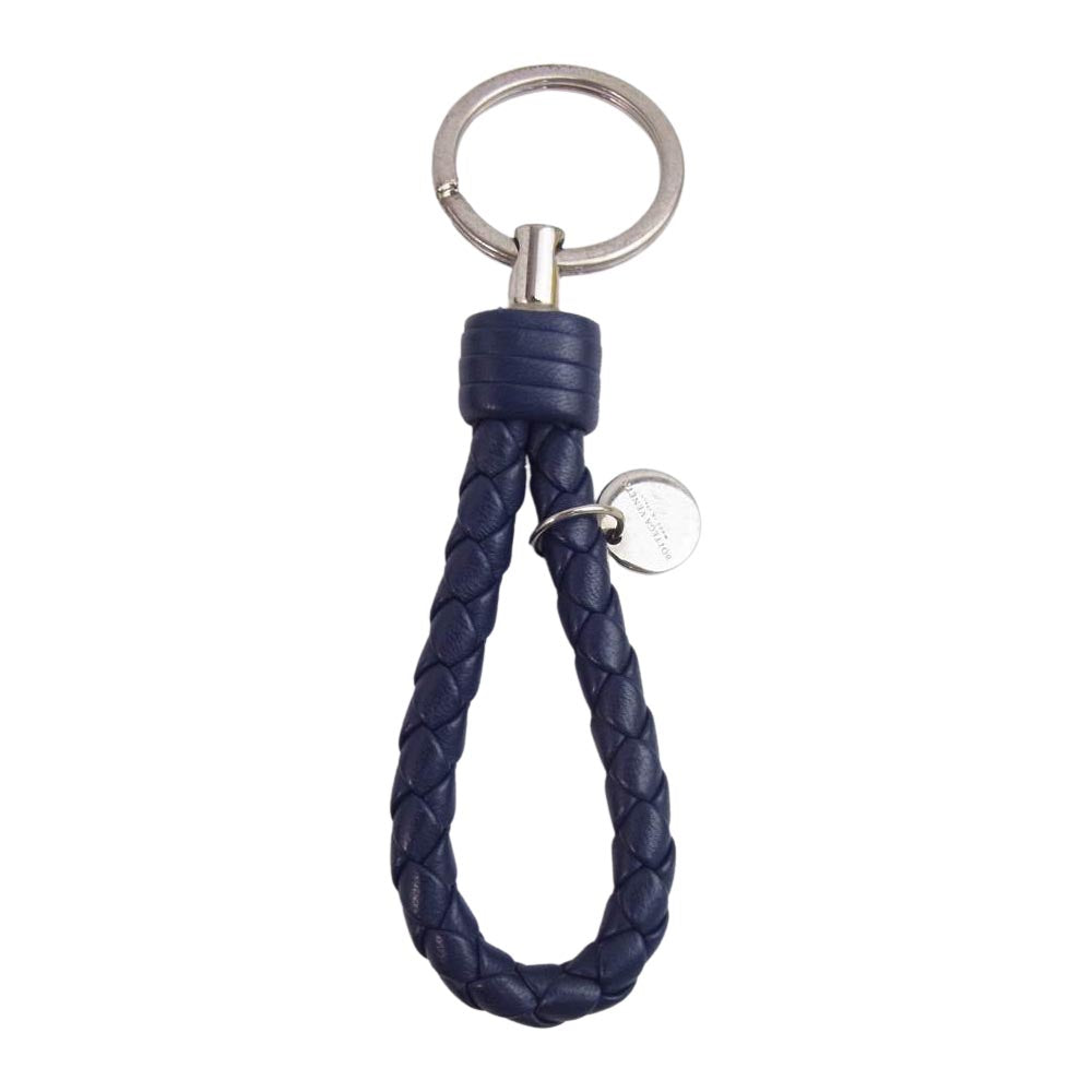 BOTTEGAVENETA ボッテガヴェネタ イントレチャート キーリング チャーム  パープル系【中古】