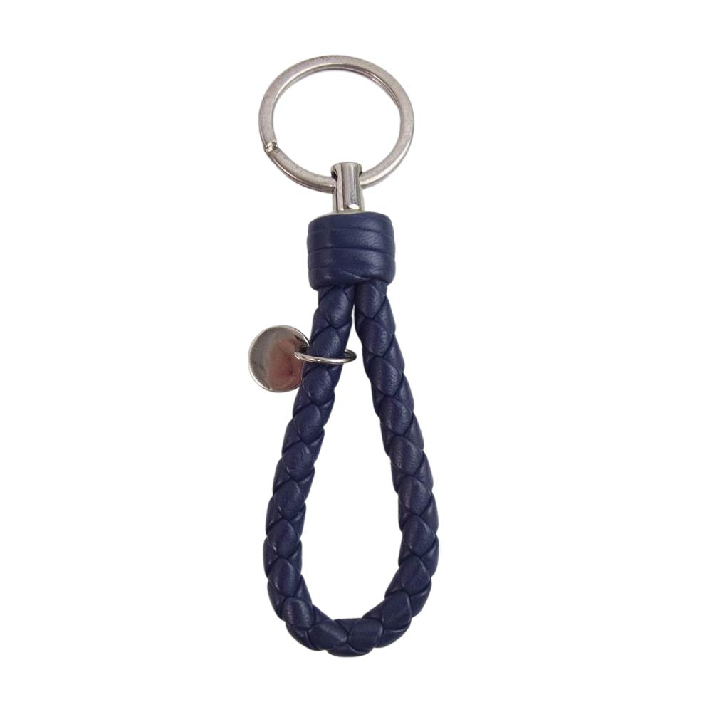 BOTTEGAVENETA ボッテガヴェネタ イントレチャート キーリング チャーム  パープル系【中古】