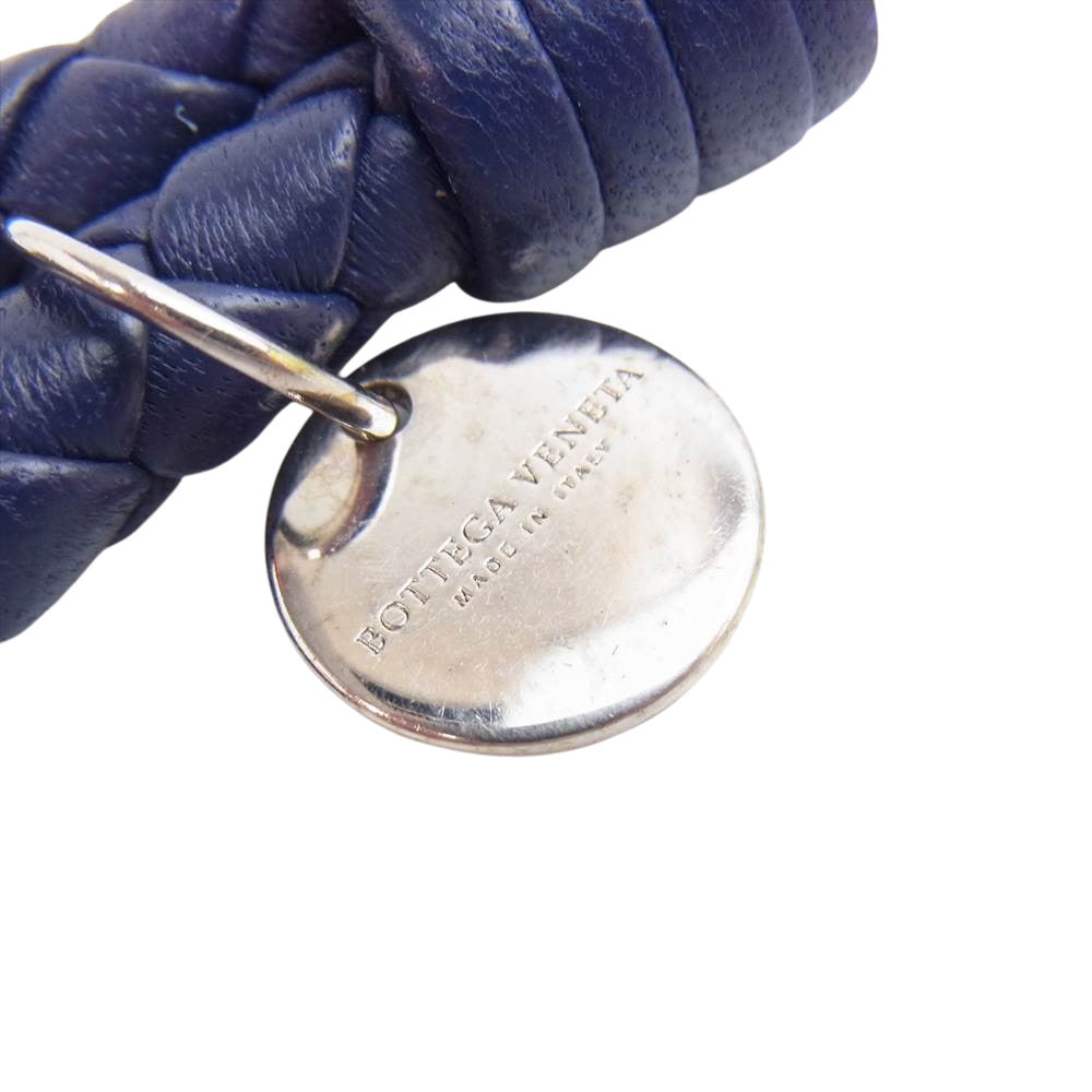 BOTTEGAVENETA ボッテガヴェネタ イントレチャート キーリング チャーム  パープル系【中古】