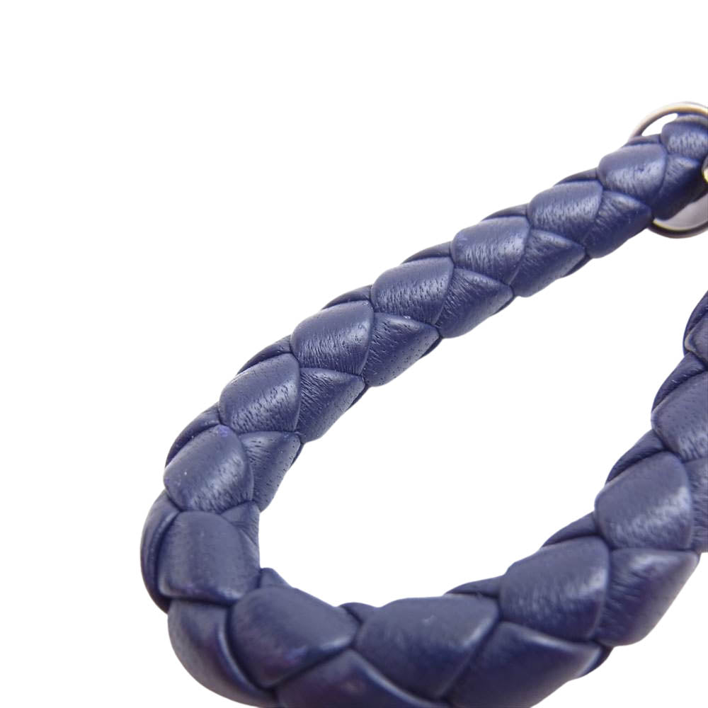 BOTTEGAVENETA ボッテガヴェネタ イントレチャート キーリング チャーム  パープル系【中古】