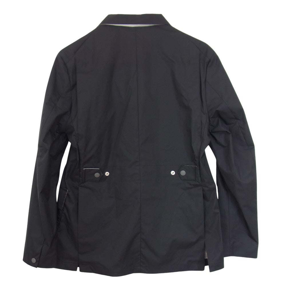 アルザティ ダブルブレスト ナイロン ジャケット ブラック系 48【中古】