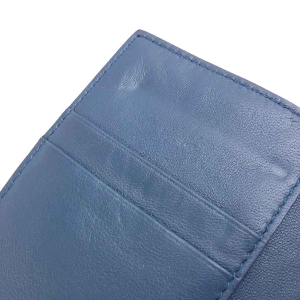 BOTTEGAVENETA ボッテガヴェネタ イントレチャート 6連 キーケース ブルー系【中古】