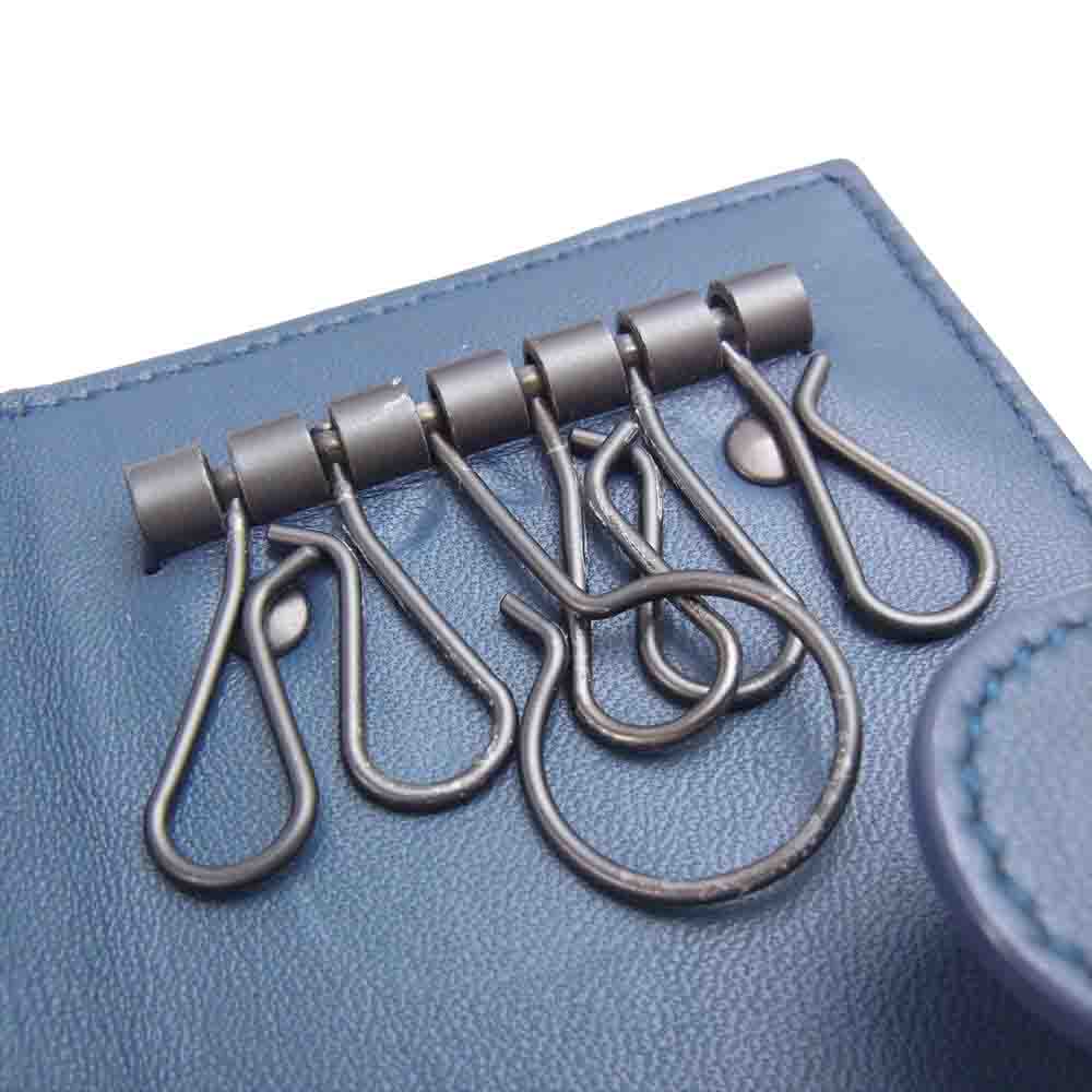 BOTTEGAVENETA ボッテガヴェネタ イントレチャート 6連 キーケース ブルー系【中古】
