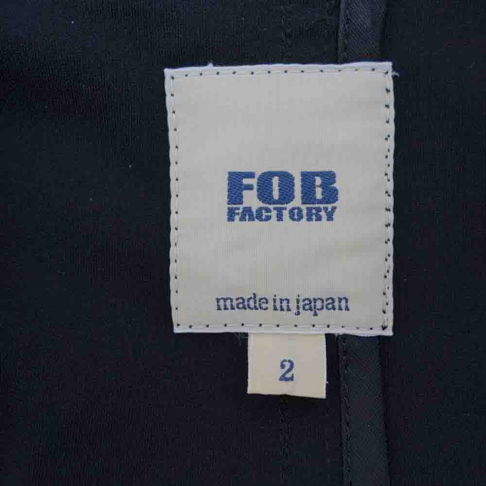 FOB FACTORY エフオービーファクトリー F2364 F0455 デパーチャー ストレッチ 3B テーラードジャケット リラックストラウザー セットアップ ブラック系 M【中古】