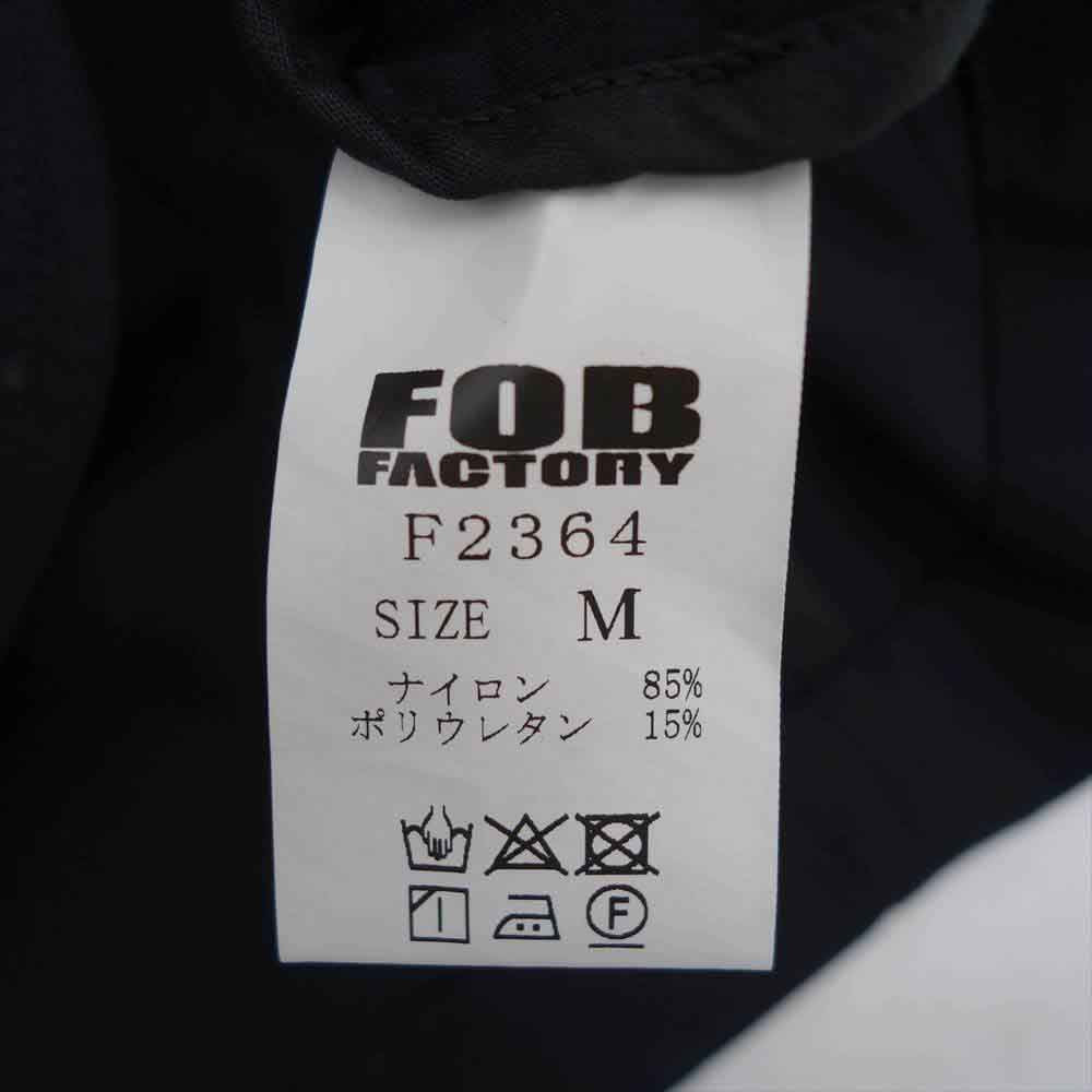 FOB FACTORY エフオービーファクトリー F2364 F0455 デパーチャー ストレッチ 3B テーラードジャケット リラックストラウザー セットアップ ブラック系 M【中古】
