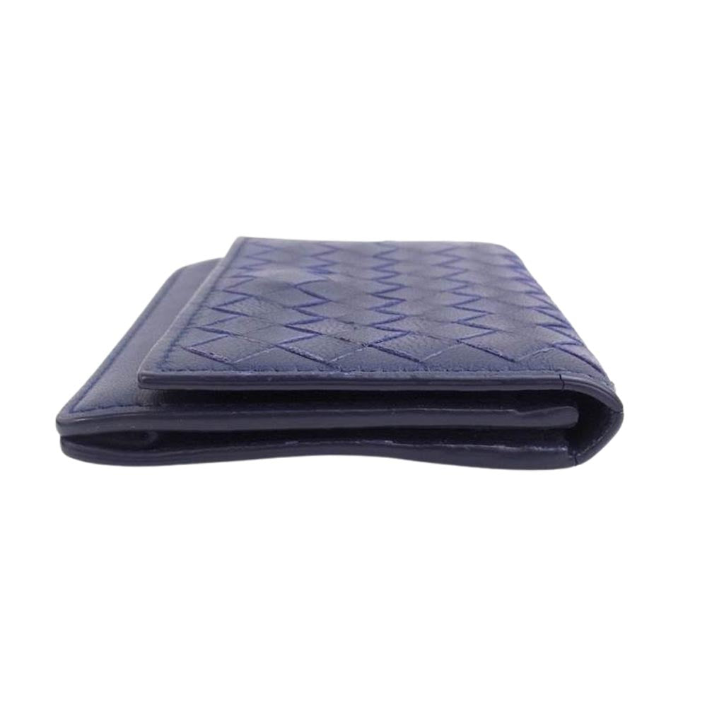 BOTTEGAVENETA ボッテガヴェネタ イントレチャート カードケース 名刺入れ パープル系【中古】