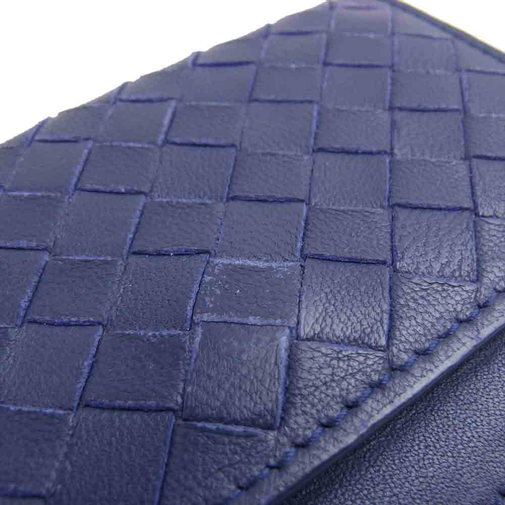 BOTTEGAVENETA ボッテガヴェネタ イントレチャート カードケース 名刺入れ パープル系【中古】