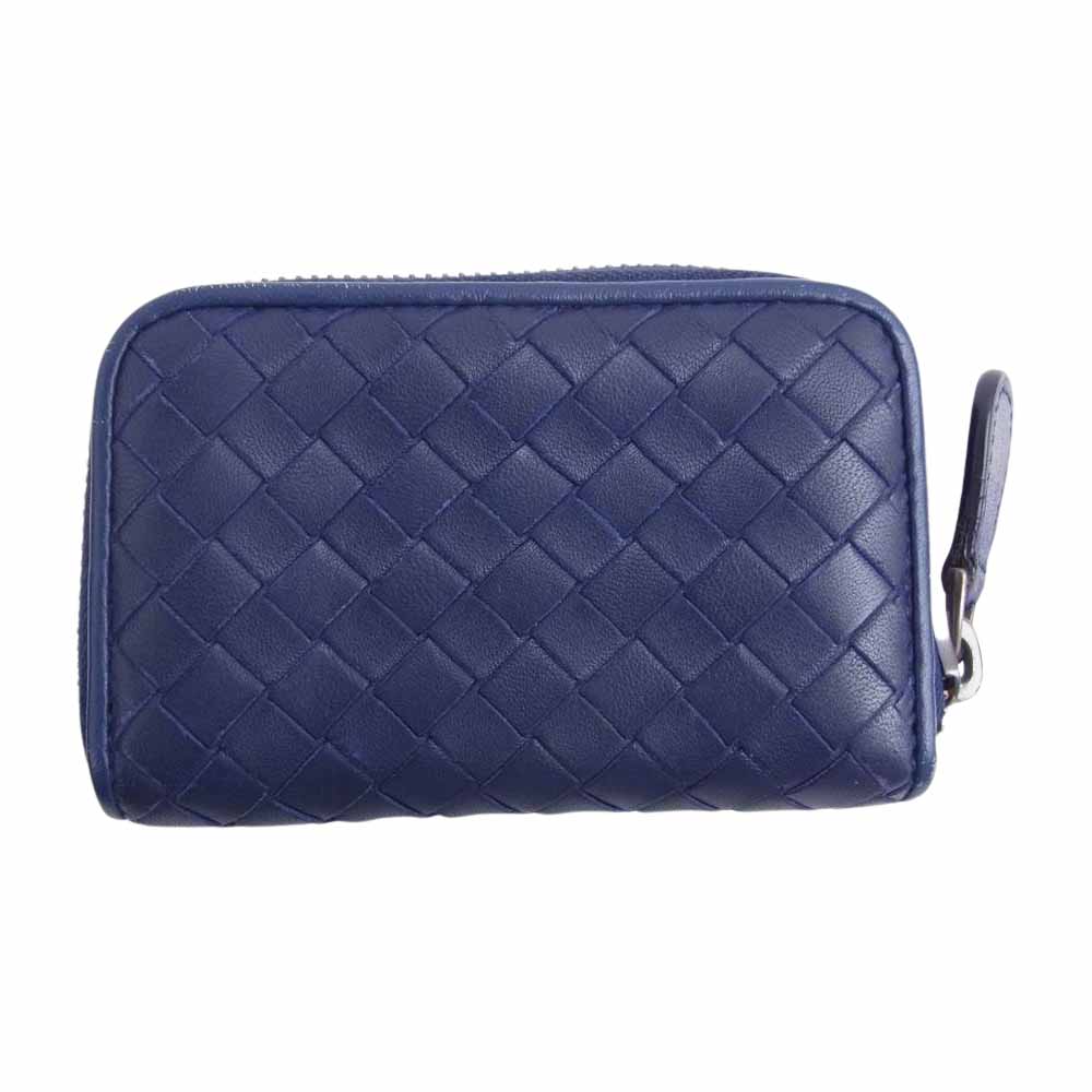 BOTTEGAVENETA ボッテガヴェネタ イントレチャート ラウンドジップ コインケース パープル系【中古】