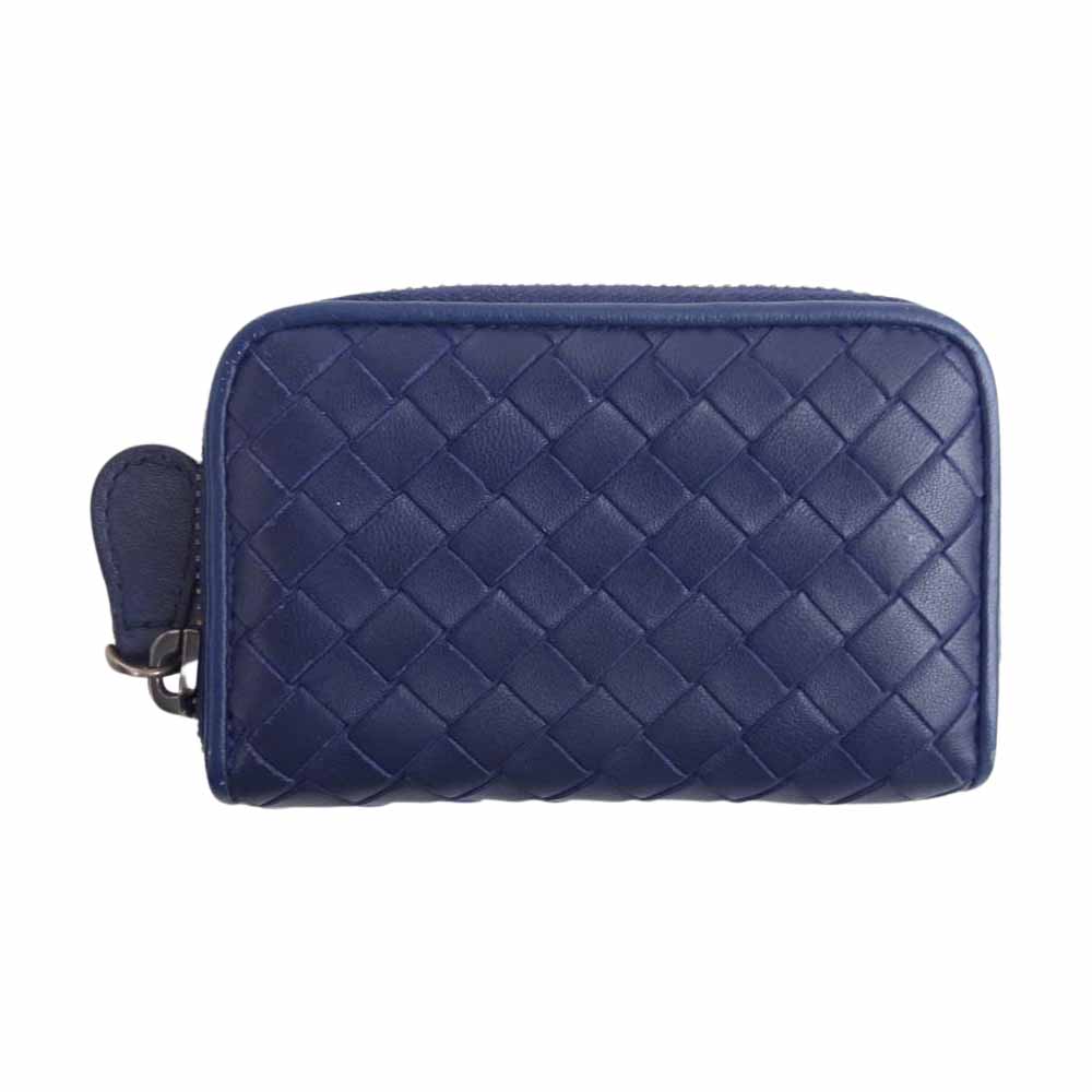 BOTTEGAVENETA ボッテガヴェネタ イントレチャート ラウンドジップ コインケース パープル系【中古】