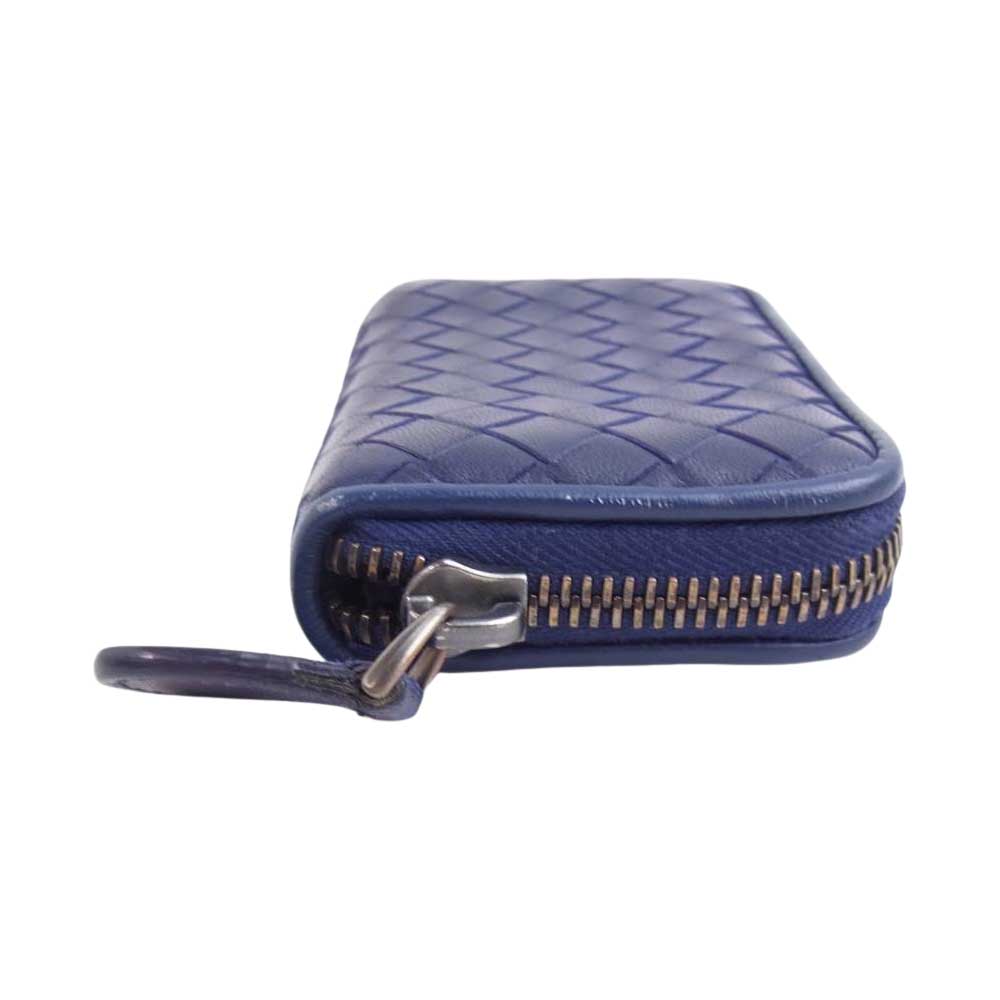 BOTTEGAVENETA ボッテガヴェネタ イントレチャート ラウンドジップ コインケース パープル系【中古】