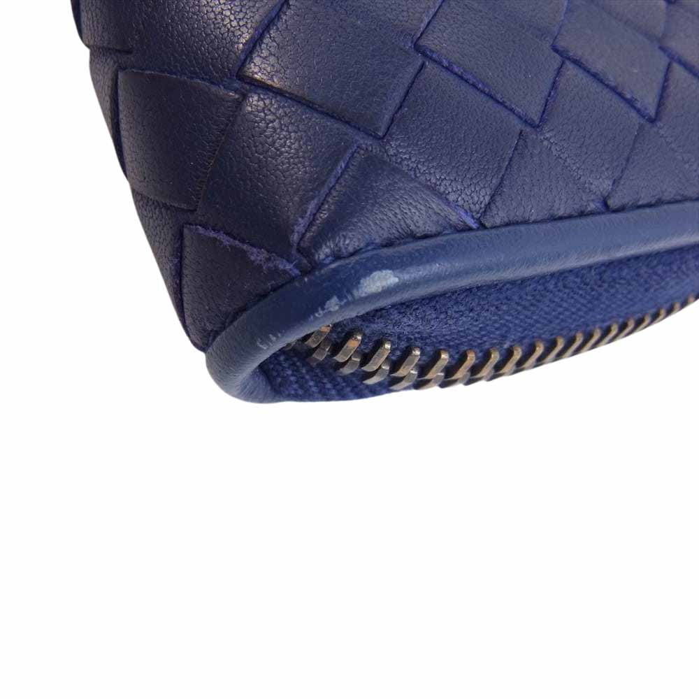 BOTTEGAVENETA ボッテガヴェネタ イントレチャート ラウンドジップ コインケース パープル系【中古】