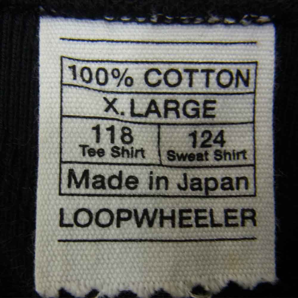 LOOPWHEELER ループウィラー 両V スウェット ブラック系 XL【中古】