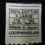 LOOPWHEELER ループウィラー 両V スウェット ブラック系 XL【中古】