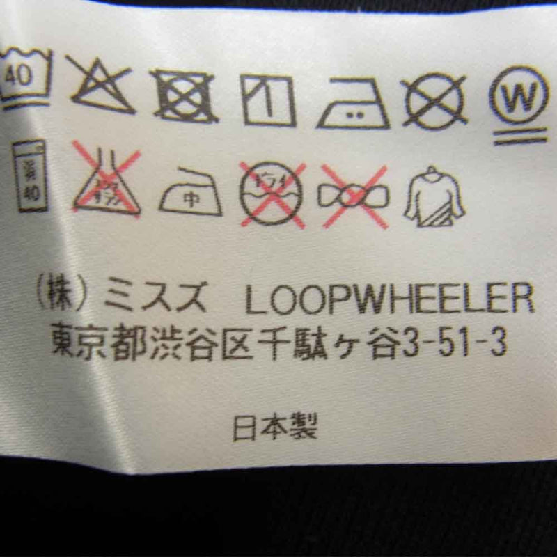 LOOPWHEELER ループウィラー 両V スウェット ブラック系 XL【中古】
