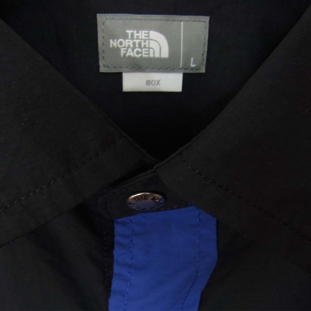 THE NORTH FACE ノースフェイス NR11961 L/S Nuptse Shirt ロングスリーブ ヌプシ シャツ ブルー系 L【中古】