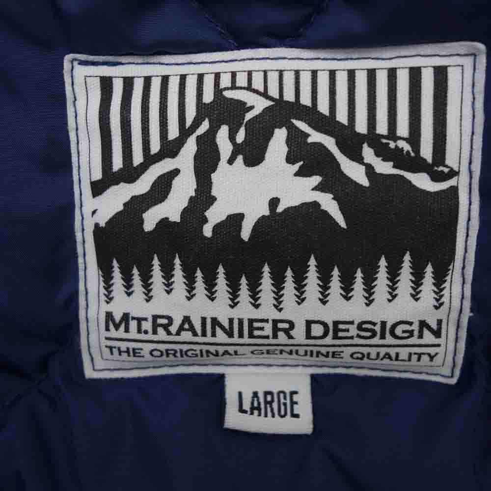 マウントレイニアデザイン キルティング キルト ダウン ベスト ネイビー系 L【中古】