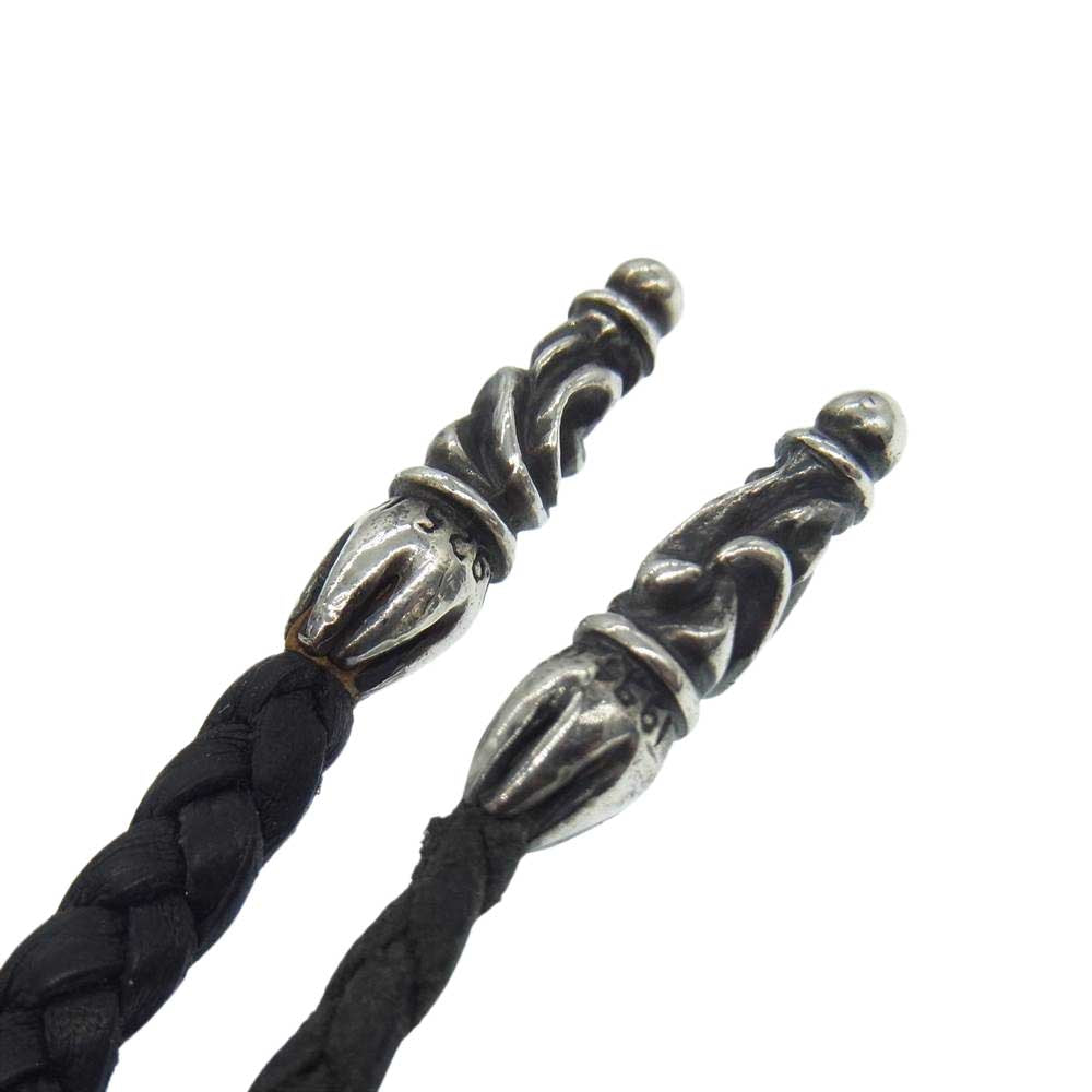 CHROME HEARTS クロムハーツ（原本無） レザーブレード ネックレス ブラック系【中古】