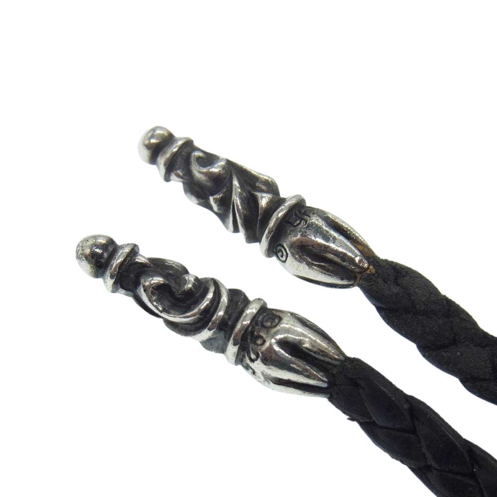 CHROME HEARTS クロムハーツ（原本無） レザーブレード ネックレス ブラック系【中古】