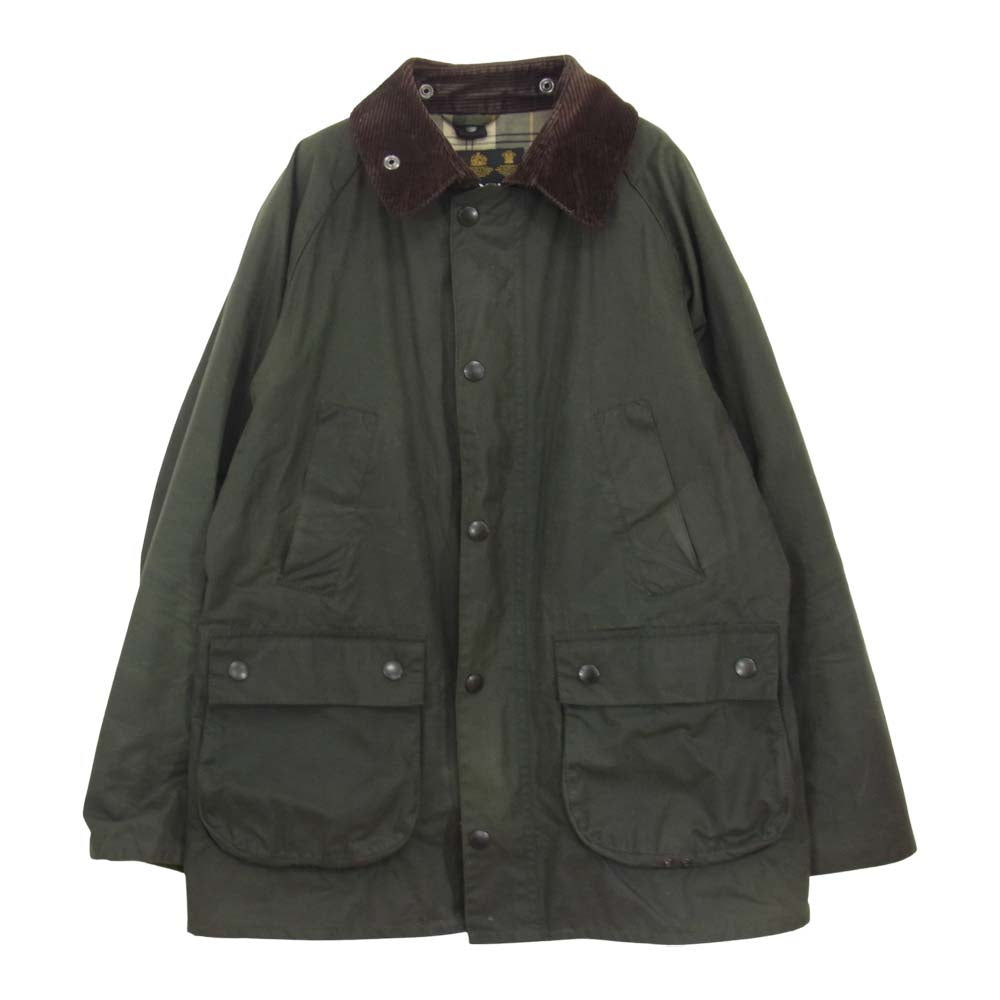 Barbour バブアー MWX0318 BEDALE SL ビデイル スリム オイルド ジャケット カーキ系 40【中古】