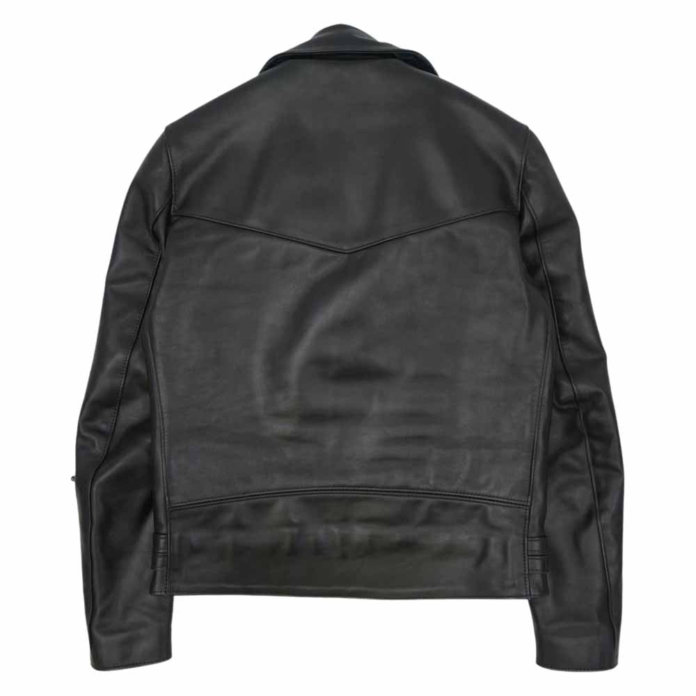 COMME des GARCONS コムデギャルソン BLACK MARKET ブラックマーケット Lewis Leathers ルイスレザー ライトニング型 ホースハイド レザー ダブルライダース ジャケット ブラック系 38【中古】