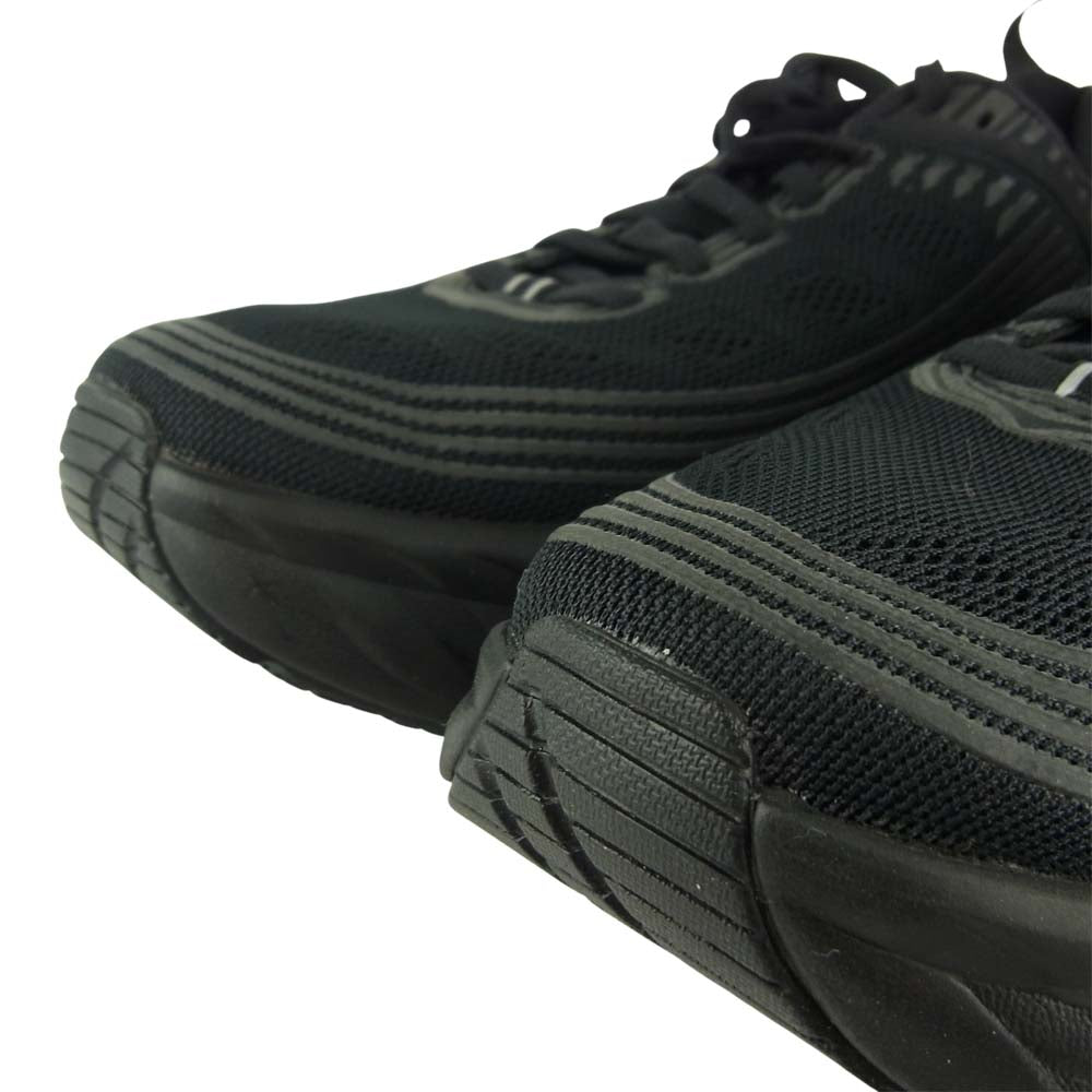 HOKA ONE ONE ホカ オネオネ F27219D W BONDI 6 ボンダイ 6 スニーカー ブラック系 23.5【美品】【中古】