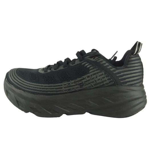 HOKA ONE ONE ホカ オネオネ F27219D W BONDI 6 ボンダイ 6 スニーカー ブラック系 23.5【美品】【中古】