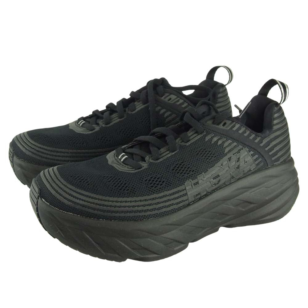 HOKA ONE ONE ホカ オネオネ F27219D W BONDI 6 ボンダイ 6 スニーカー ブラック系 23.5【美品】【中古】