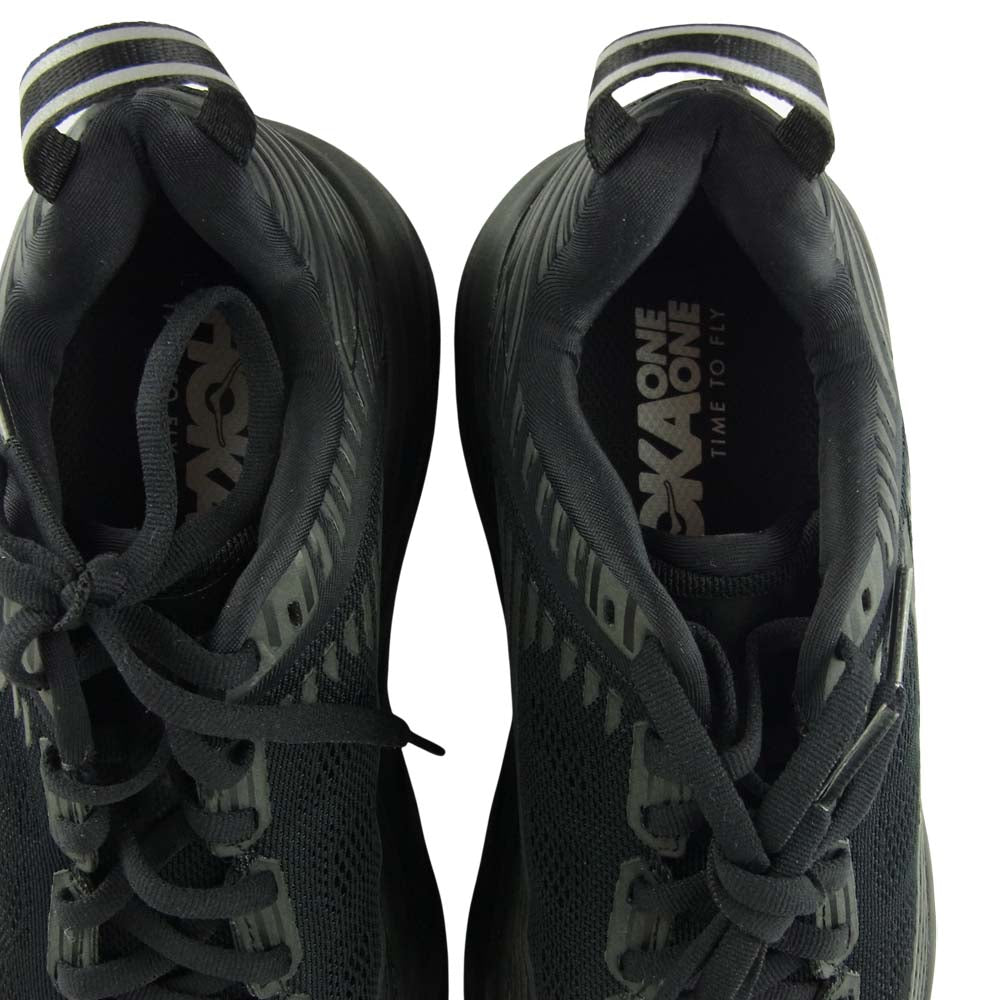 HOKA ONE ONE ホカ オネオネ F27219D W BONDI 6 ボンダイ 6 スニーカー ブラック系 23.5【美品】【中古】
