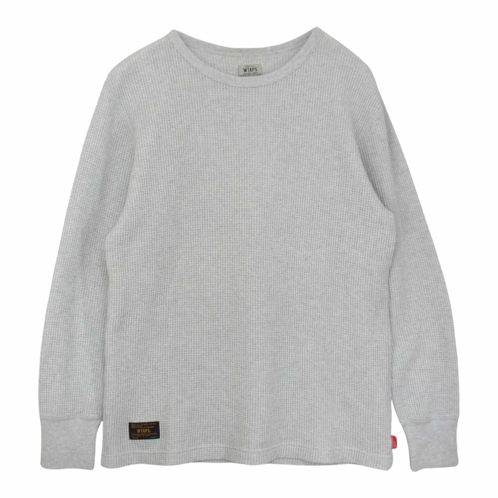 WTAPS ダブルタップス 151ATDT-CSM22 WAFFLE L/S TEE ワッフル サーマル 長袖 カットソー グレー系 S【中古】