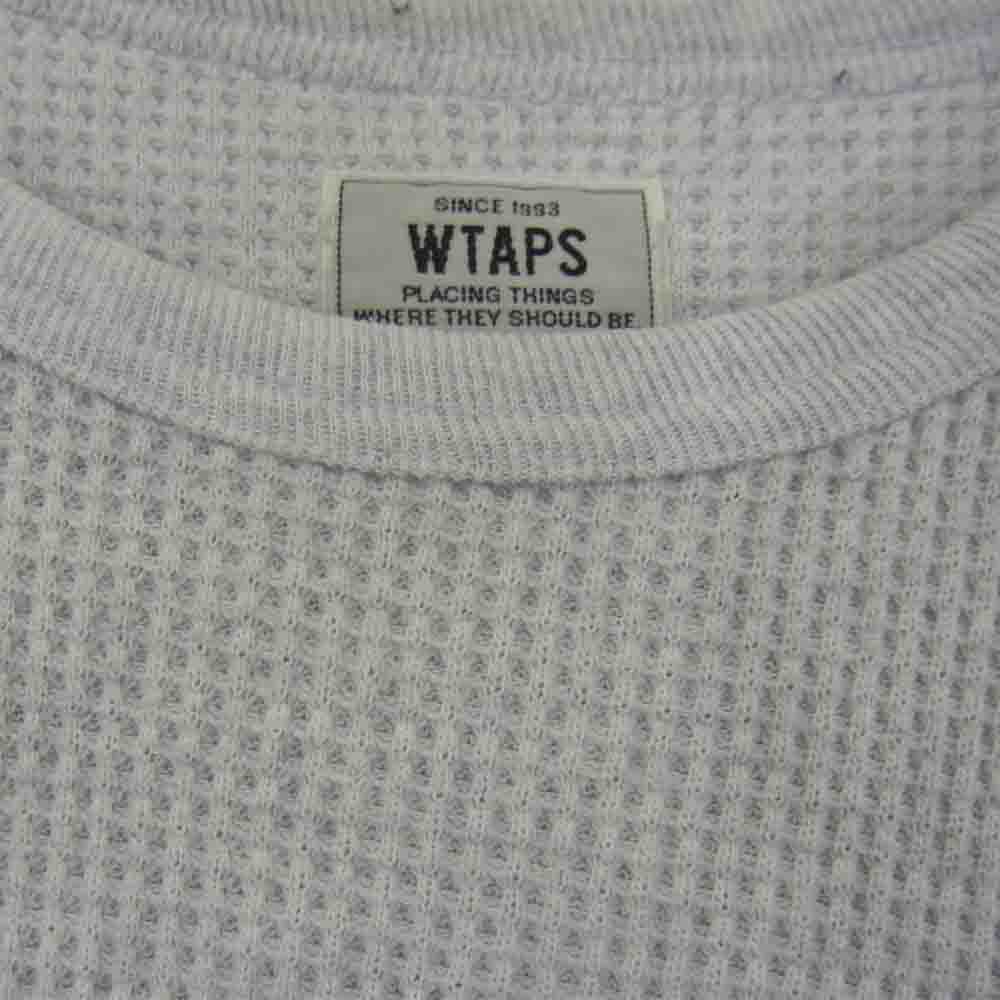 WTAPS ダブルタップス 151ATDT-CSM22 WAFFLE L/S TEE ワッフル サーマル 長袖 カットソー グレー系 S【中古】