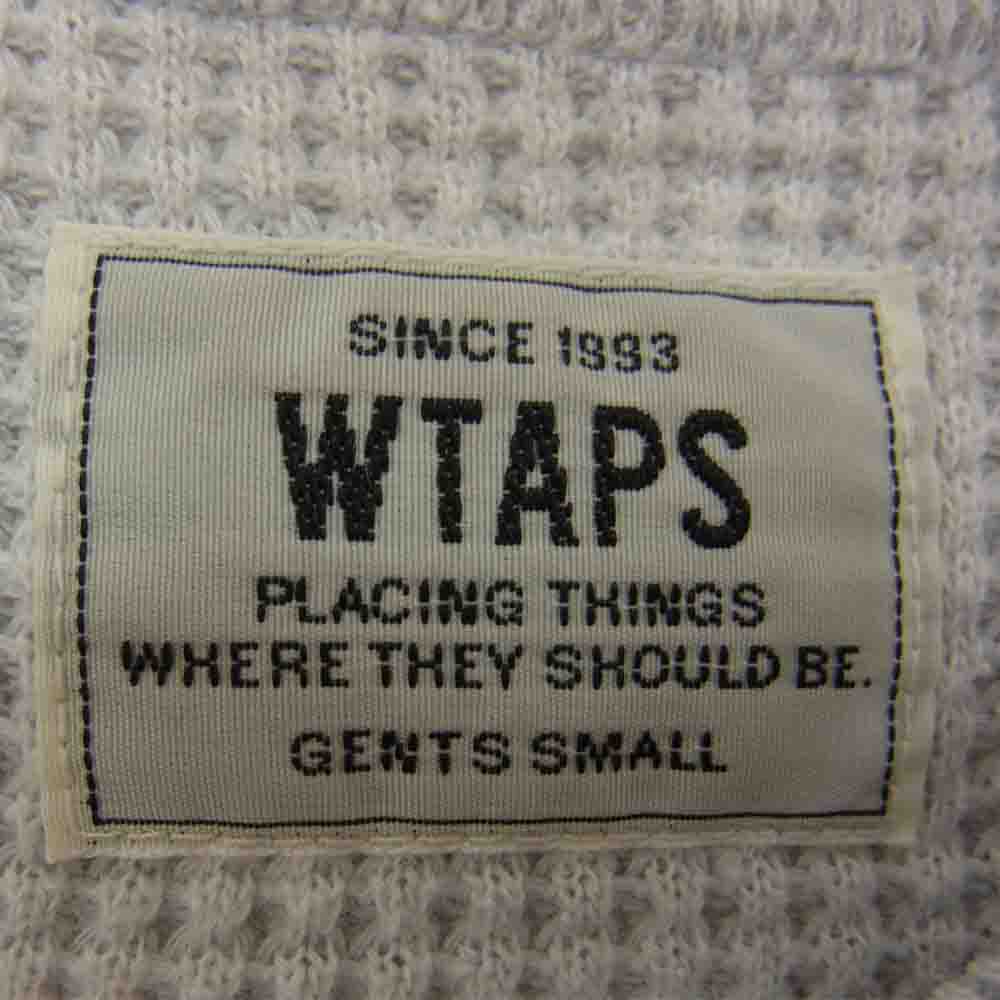 WTAPS ダブルタップス 151ATDT-CSM22 WAFFLE L/S TEE ワッフル サーマル 長袖 カットソー グレー系 S【中古】