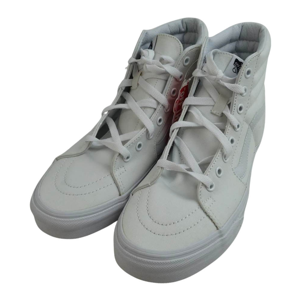 VANS バンズ SK8-HI スケート ハイ スケハイ ハイカット スニーカー ホワイト系 27.5【新古品】【未使用】【中古】