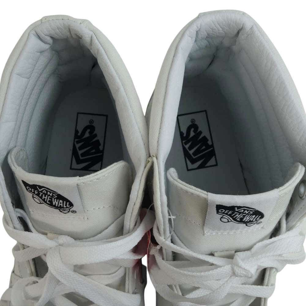 VANS バンズ SK8-HI スケート ハイ スケハイ ハイカット スニーカー ホワイト系 27.5【新古品】【未使用】【中古】