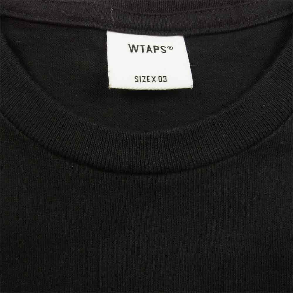 WTAPS ダブルタップス × VANS バンズ BLUE FRAME L/S ブルー フレイム プリント 長袖 Tシャツ ブラック系 3【中古】