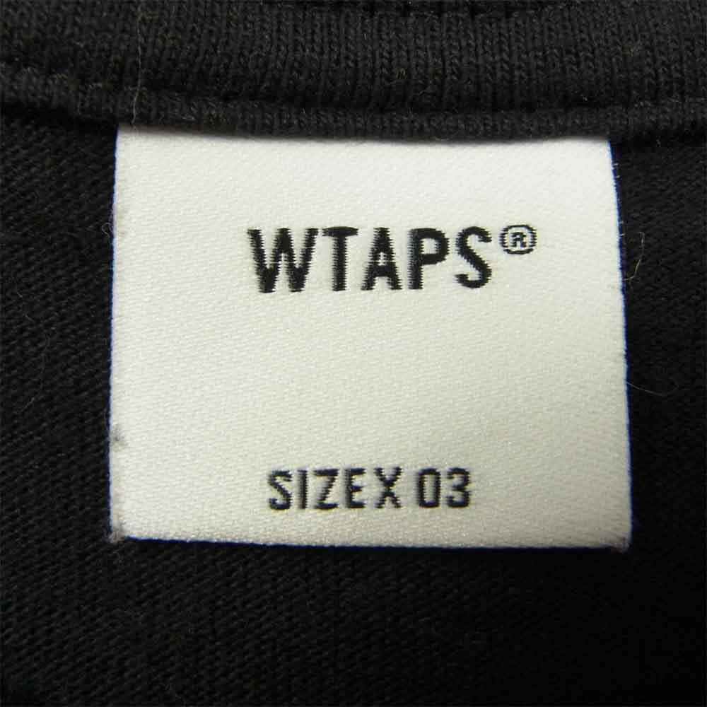 WTAPS ダブルタップス × VANS バンズ BLUE FRAME L/S ブルー フレイム プリント 長袖 Tシャツ ブラック系 3【中古】